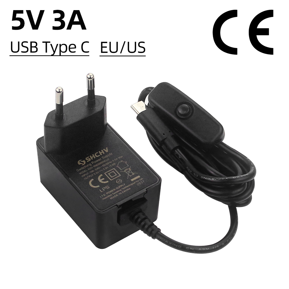 Raspberry Pi 5V 3A Power Suppl - đánh giá và giá Pi Power Supply