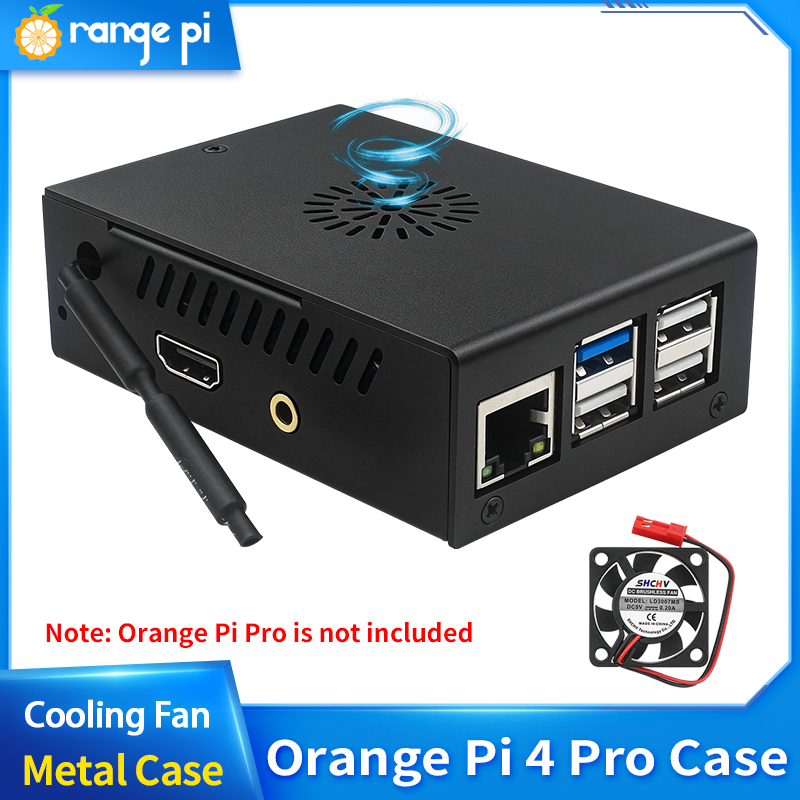 Orange Pi 4 Pro Metal Case Bla - đánh giá và giá Pi Cooler