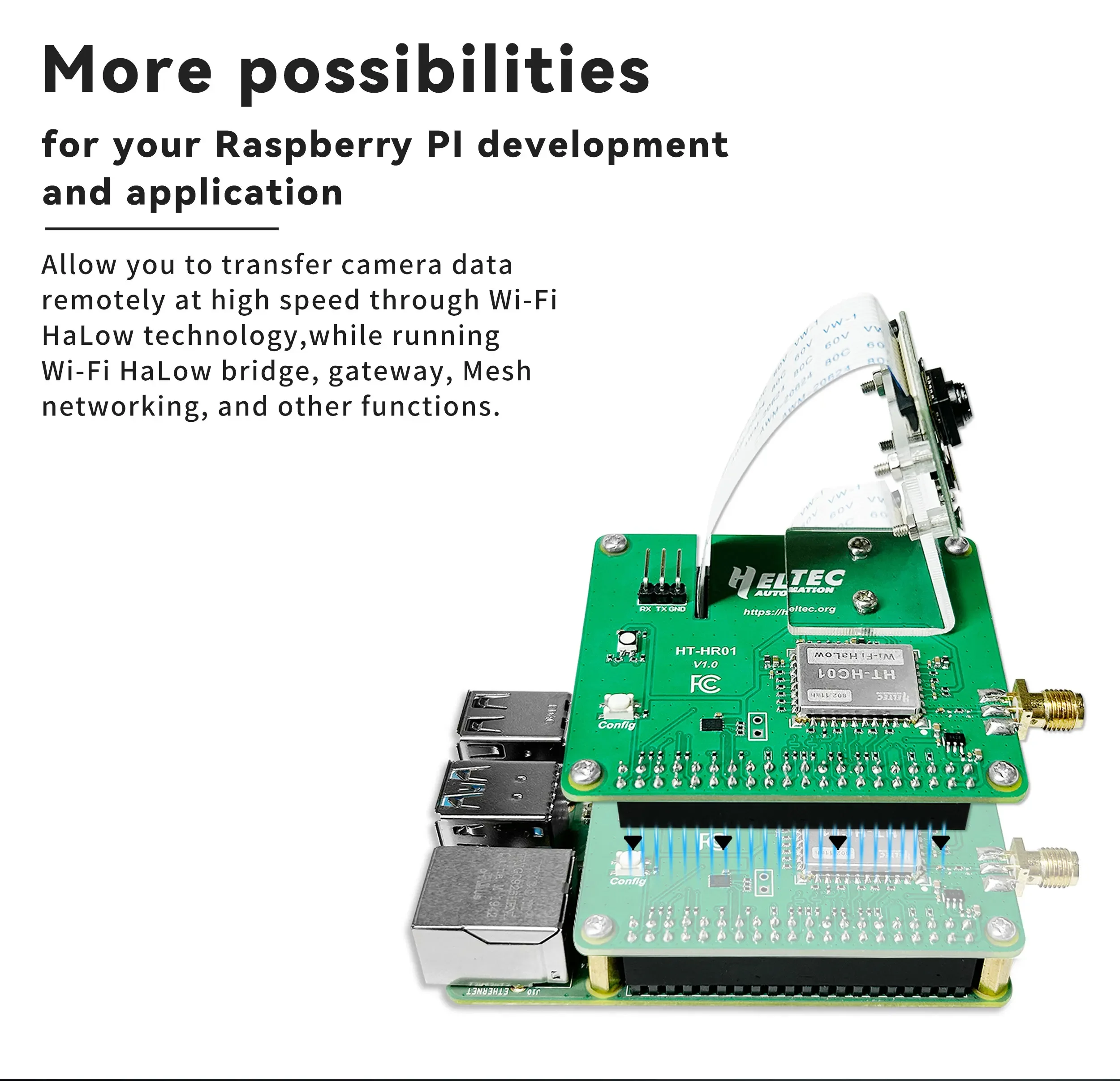 Heltec Pi-CamLow HR01 Wi-Fi Ha - đánh giá và giá Pi Camera Module
