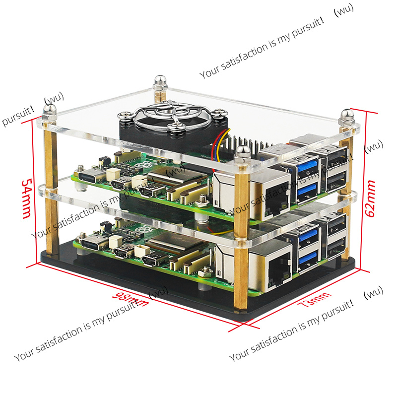 Raspberry Pi 5 Acrylic Case Tr - đánh giá và giá Raspberry Pi 5