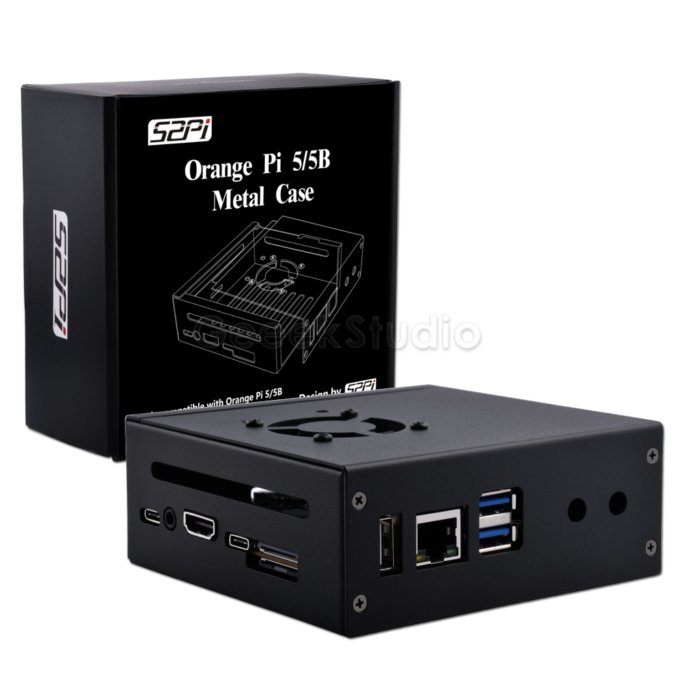 Orange Pi 5/5B Metal Protectiv - đánh giá và giá Pi 5 Case