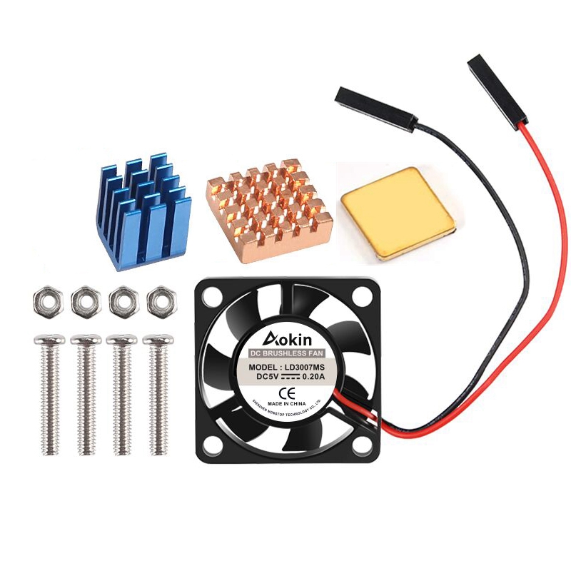 5V / 3.3V Quạt Làm Mát Với Ốc  - đánh giá và giá Pi Cooler
