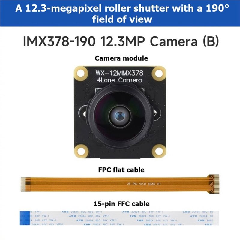 IMX378-190 12.3MP Camera Fishe - đánh giá và giá Pi Zero