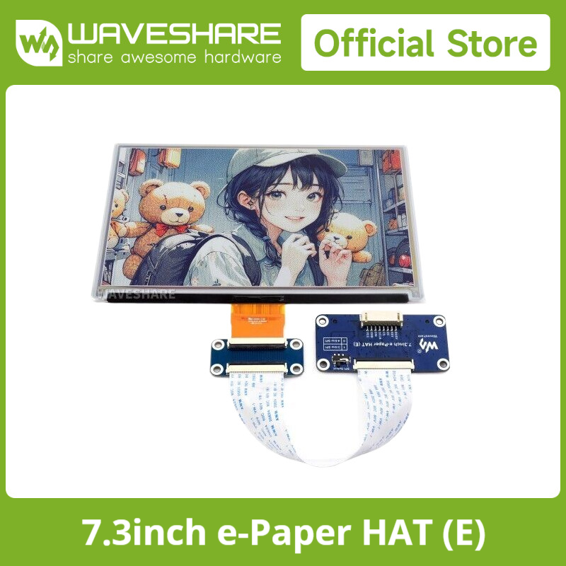 Waveshare 7.3inch 6-Color E-Pa - đánh giá và giá Pi Display
